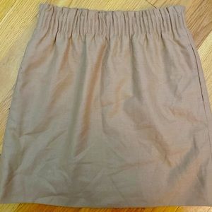 J Crew Wool Blend Sidewalk Skirt Size 0 Brown
